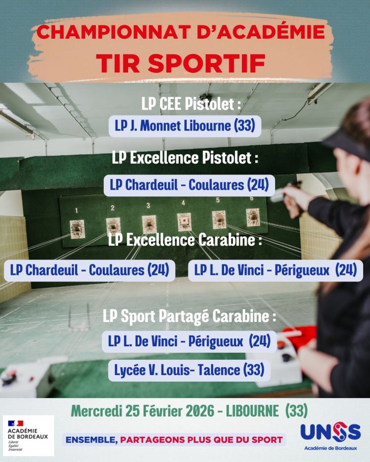 [UNSS] COMPÉTITIONS ACADÉMIQUE UNSS 2026 A LIBOURNE